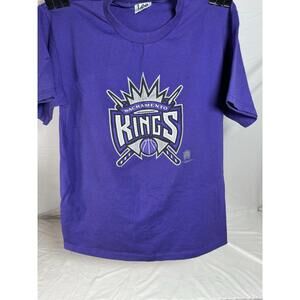 Sacramento Kings T Shirt Mens M Purple Lee Sport Nba Basketball 90S